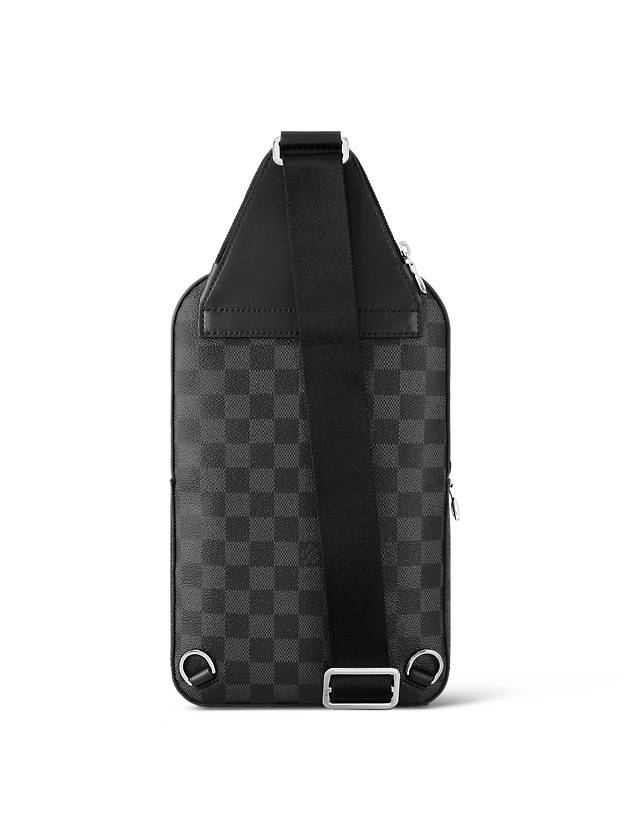 Avenue AVENUE Leather Sling Bag Black Silver - LOUIS VUITTON - BALAAN 8