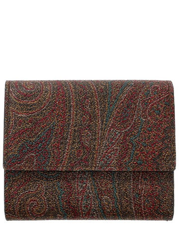 Women’s Paisley Half Wallet Brown - ETRO - BALAAN 1