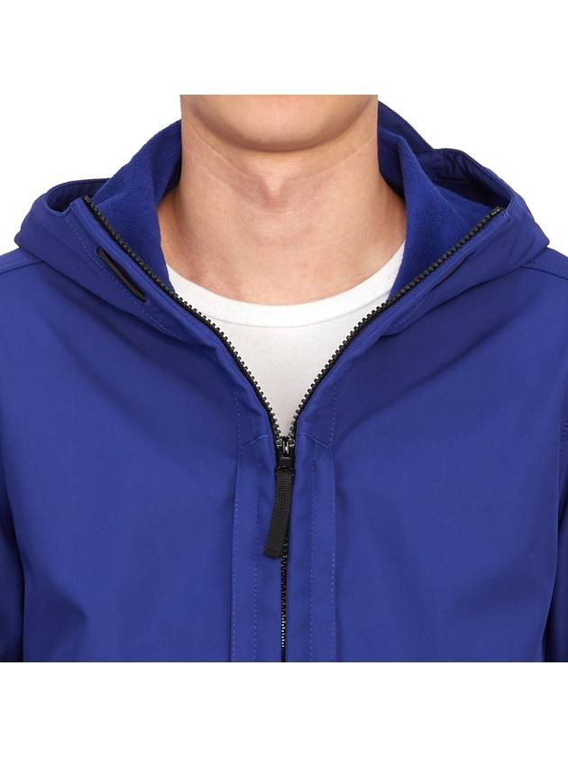 Soft Shell RE Dye Technology Hooded Jacket Blue - STONE ISLAND - BALAAN 9