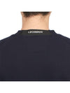 Diagonal Raised Fleece Sweatshirt Navy - CP COMPANY - BALAAN 8