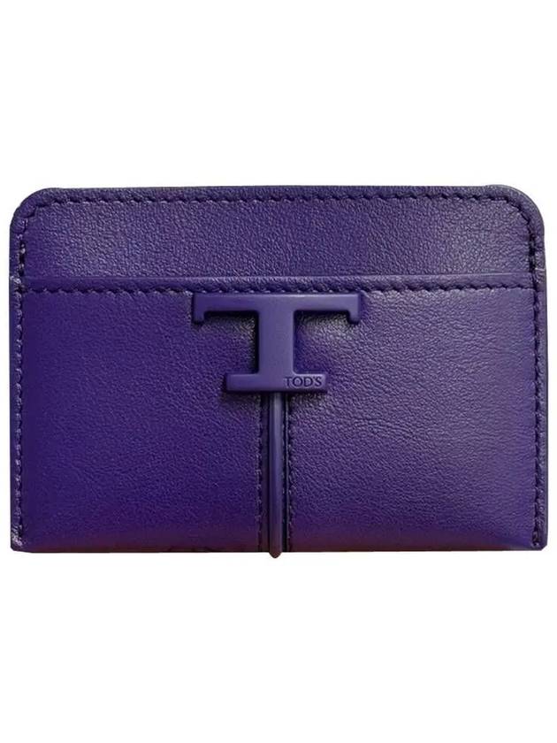 Timeless Logo Card Wallet Purple - TOD'S - BALAAN 2