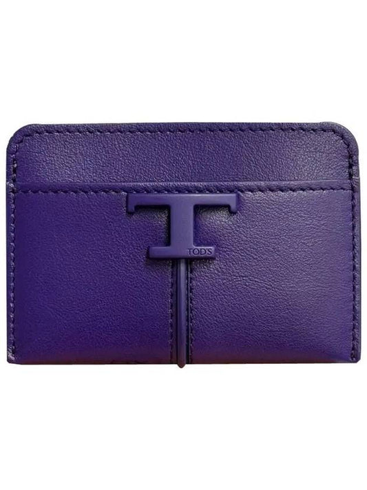 Timeless Logo Card Wallet Purple - TOD'S - BALAAN 2