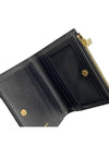 Cassandre Matelasse Grain De Poudre Embossed Leather Half Wallet Black - SAINT LAURENT - BALAAN 7