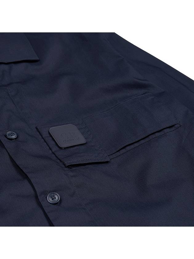 Metropolis Long Sleeve Shirt Navy - CP COMPANY - BALAAN 10