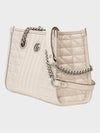 GG Marmont Small Leather Shoulder Bag White - GUCCI - BALAAN 6