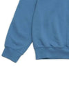 Crew Neck Brushed Sweatshirt Blue - SPORTY & RICH - BALAAN 6