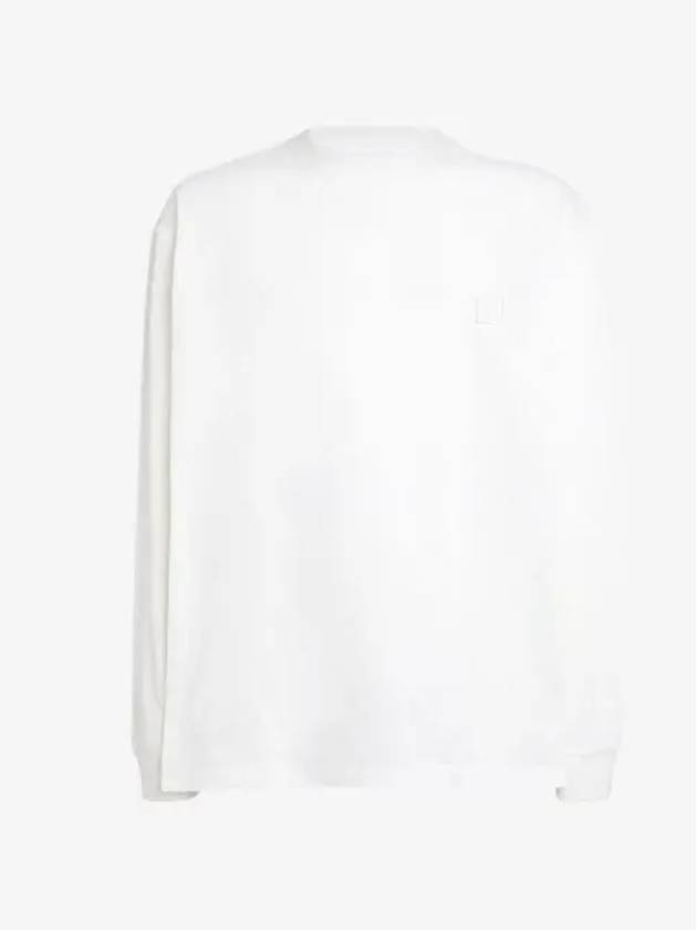 Flower back logo long sleeve t-shirt white men W241TS16717W - WOOYOUNGMI - BALAAN 1