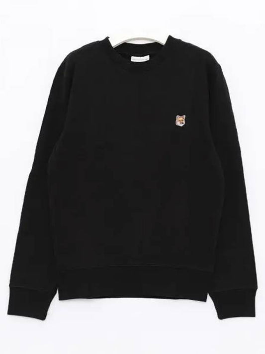 Fox Head Patch Regular Sweatshirt Black - MAISON KITSUNE - BALAAN 2