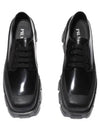 Brushed Lace-Up Leather Derby Black - PRADA - BALAAN 2