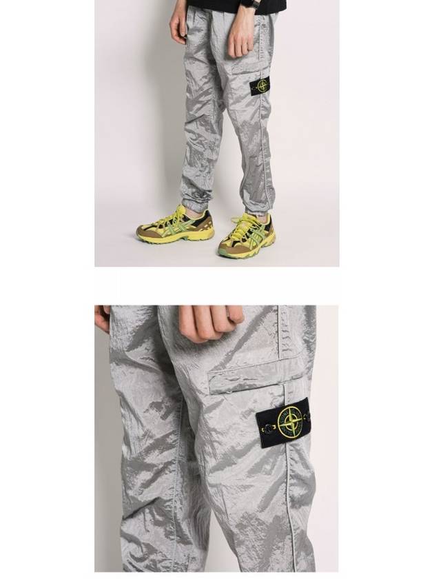 Wappen Patch Nylon Metal Cargo Track Pants Ice - STONE ISLAND - BALAAN 6