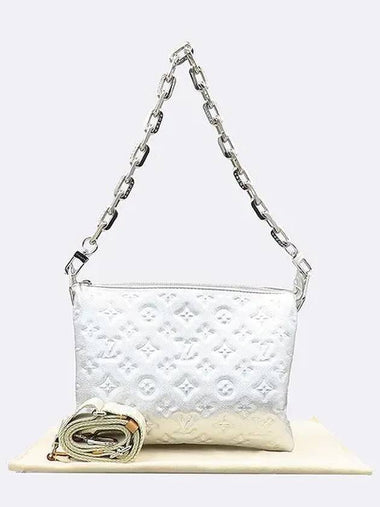 M23056 Silver color lambskin Kusang PM shoulder bag strap 2WAY - LOUIS VUITTON - BALAAN 1