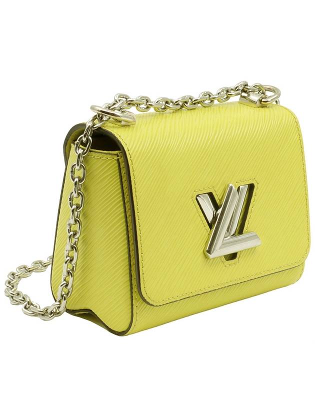 Neon Yellow Epi Leather Silver Twist Mini Chain Shoulder Bag M56119 - LOUIS VUITTON - BALAAN 4