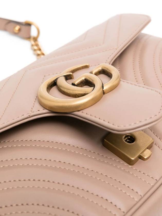 GG Marmont Matelasse Small Shoulder Bag Pink - GUCCI - BALAAN 5