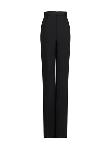 TUXEDO PANTS IN WOOL GABARDINE - DOLCE&GABBANA - BALAAN 1