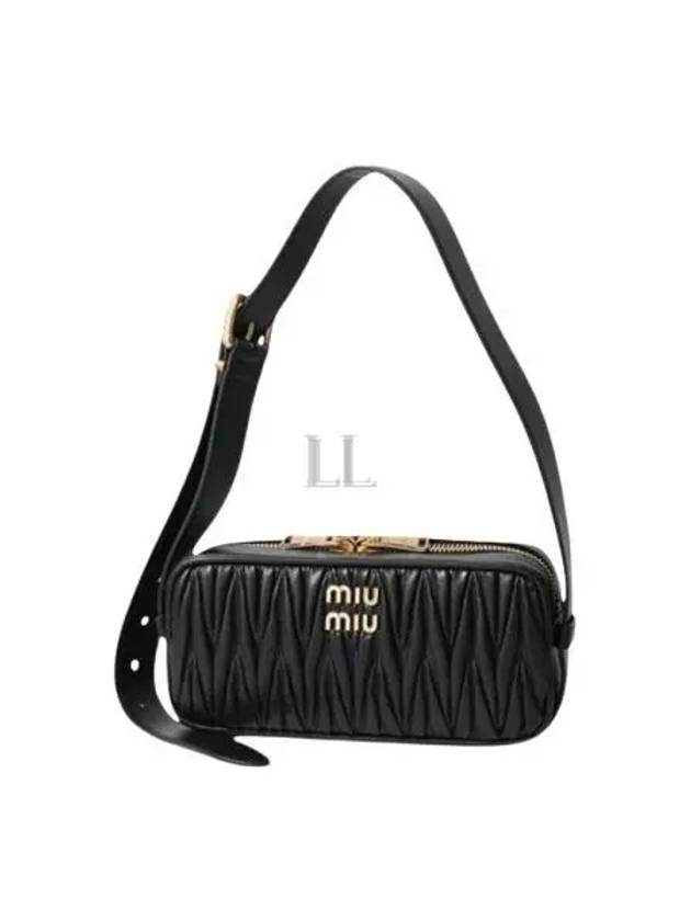 Materasse Nappa Leather Shoulder Bag Black - MIU MIU - BALAAN 2