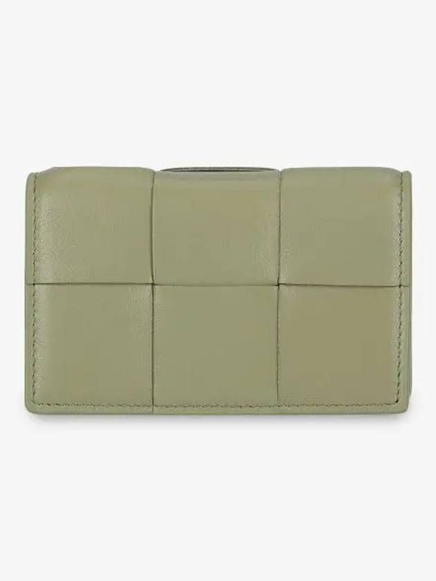 Women's Cassette Card Wallet Green - BOTTEGA VENETA - BALAAN 2