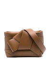 Musubi Knotted Leather Shoulder Bag Brown - ACNE STUDIOS - BALAAN 1