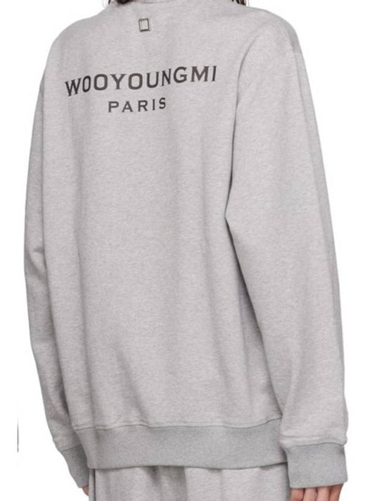 Men s sweatshirt gray back logo - WOOYOUNGMI - BALAAN 1