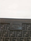 FF logo canvas medium clutch bag black - FENDI - BALAAN.