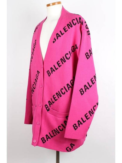 All over multi logo cardigan M - BALENCIAGA - BALAAN 2