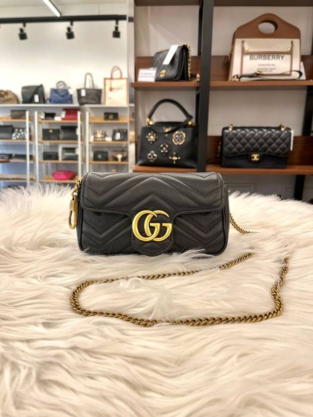 Women s GG Marmont Matelasse Crossbody Bag Mini Condition A - GUCCI - BALAAN 3