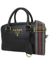 Women s Vitello Shoulder Bag 1BB108 2E8K F0002 - PRADA - BALAAN 4