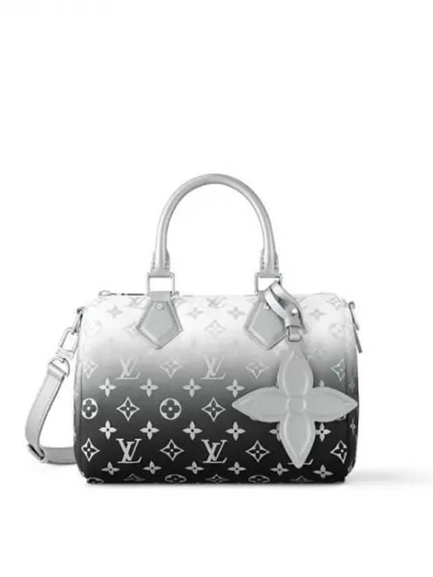 Speedy Bandoulière 25 Monogram Canvas Tote Bag Silver - LOUIS VUITTON - BALAAN 1