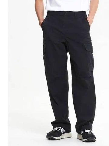 NBNTE31833 UNI ESS Cargo Wide Pants BLACK - NEW BALANCE - BALAAN 1