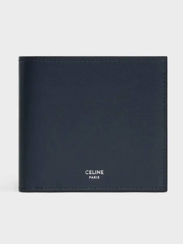 Bifold Triomphe Calfskin Half Wallet Blue Sacre - CELINE - BALAAN 2