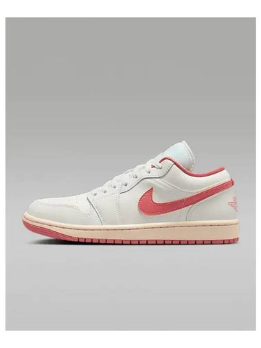 Air Jordan 1 Low Top Sneakers Pink Salt Guava Ice - NIKE - BALAAN 1