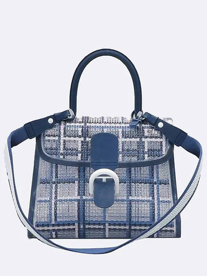 Briand MM PVC blue top handle tote bag and shoulder - DELVAUX - BALAAN 2