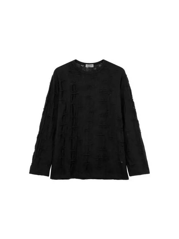 Yohji Yamamoto HOMME Destroyed Easy T Shirt Black - YOHJI YAMAMOTO - BALAAN 1