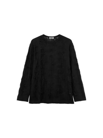 Yohji Yamamoto HOMME Destroyed Easy T Shirt Black - YOHJI YAMAMOTO - BALAAN 1