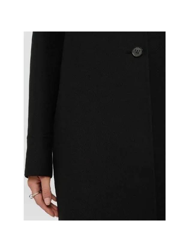 Asymmetric Hem Cotton Single Coat Black - JIL SANDER - BALAAN 4