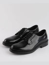 Brushed Leather Derby Nero - PRADA - BALAAN 2