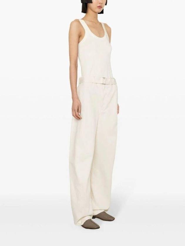 Ribbed Cotton Sleeveless Lemon Glaze - LEMAIRE - BALAAN 4