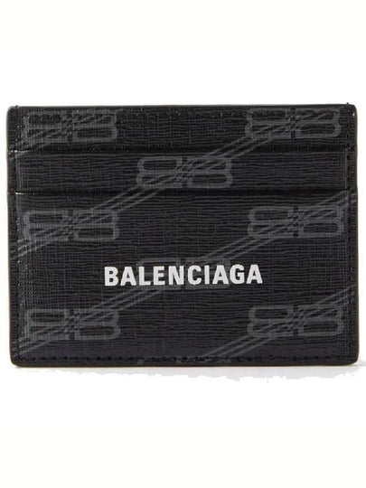 BB Monogram Card Wallet Black - BALENCIAGA - BALAAN 2