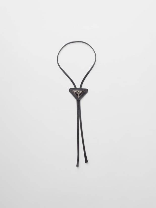 Boro Tie Necklace Black - PRADA - BALAAN 2