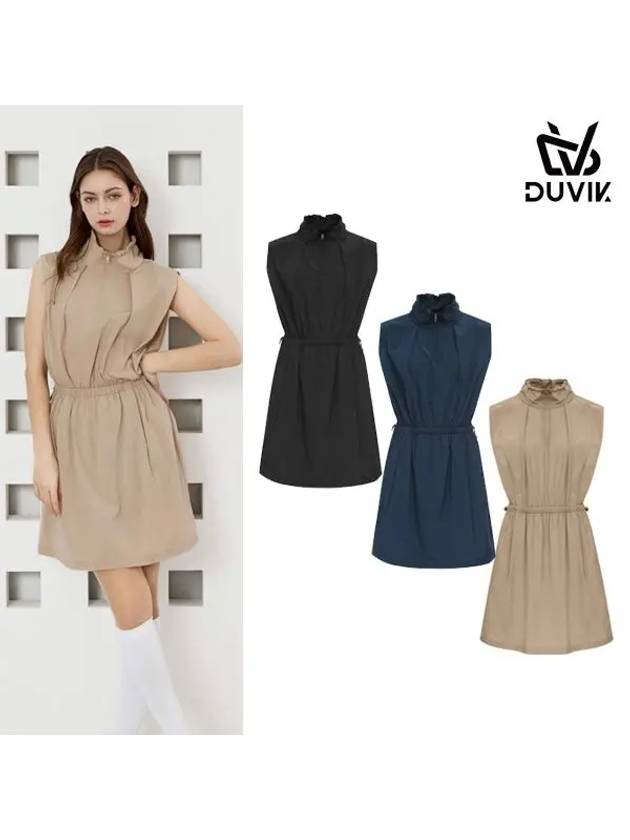 half zip-up pin tuck banding dress DE2WWO841BG - DUVIK - BALAAN 2