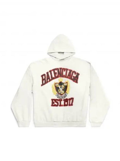 DIY College Medium Fit Hoodie White - BALENCIAGA - BALAAN 2