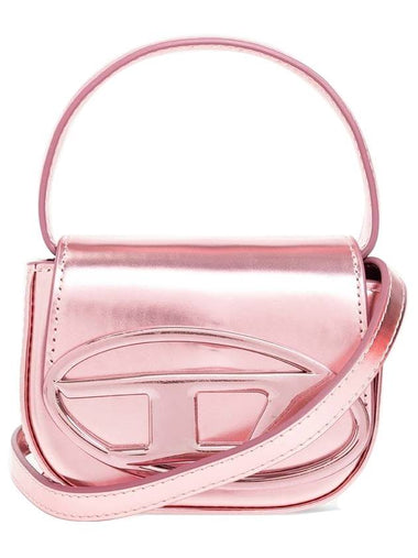 1DR Compact Mirrored Leather Shoulder Bag Pink - DIESEL - BALAAN 1