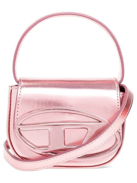 1DR Xss Compact Mirror Leather Shoulder Bag Pink - DIESEL - BALAAN.