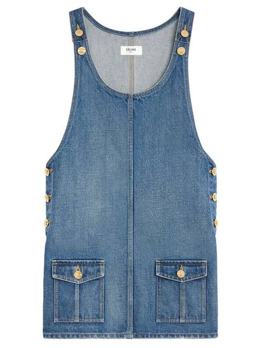 Denim Mini DUNGAREE 2U142930F07UW B0021162325 - CELINE - BALAAN 1