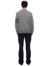 4 Bar Tonal Crew Neck Sweatshirt Grey - THOM BROWNE - BALAAN 6