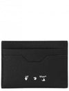 Diag Logo Leather Card Wallet Black - OFF WHITE - BALAAN 1