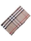 Jacquard Check Pattern Scarf Beige - BURBERRY - BALAAN 2