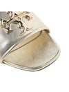 Eleanor Logo Slippers Gold - TORY BURCH - BALAAN.