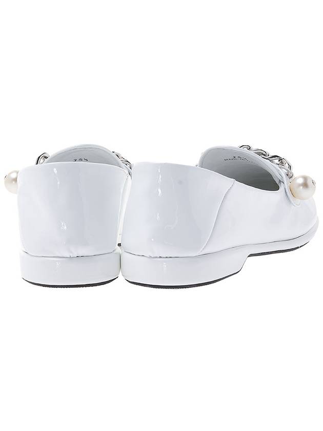 Patent Leather Loafers White - MIU MIU - BALAAN.