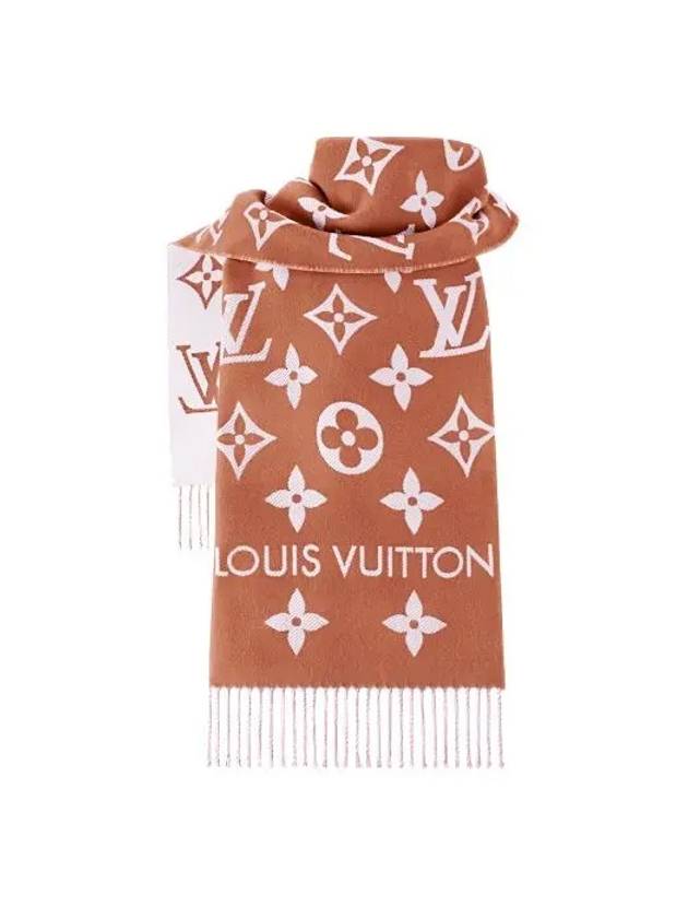 LV Essential Monogram Scarf Brown - LOUIS VUITTON - BALAAN 3