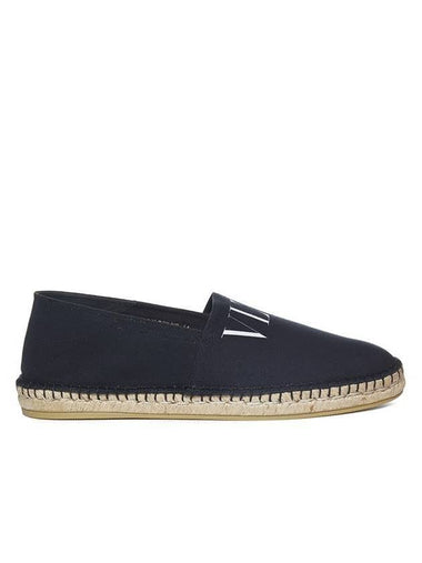 VLTN Logo Espadrilles Shoes Black - VALENTINO - BALAAN 1